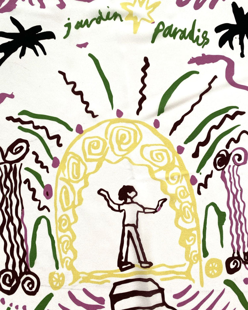 Lar Studio Jardin Paradis Scarf 65x65 Fular