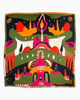 Lar Studio Labyrinth of Horta Scarf 95x95 Fular Çok Renkli