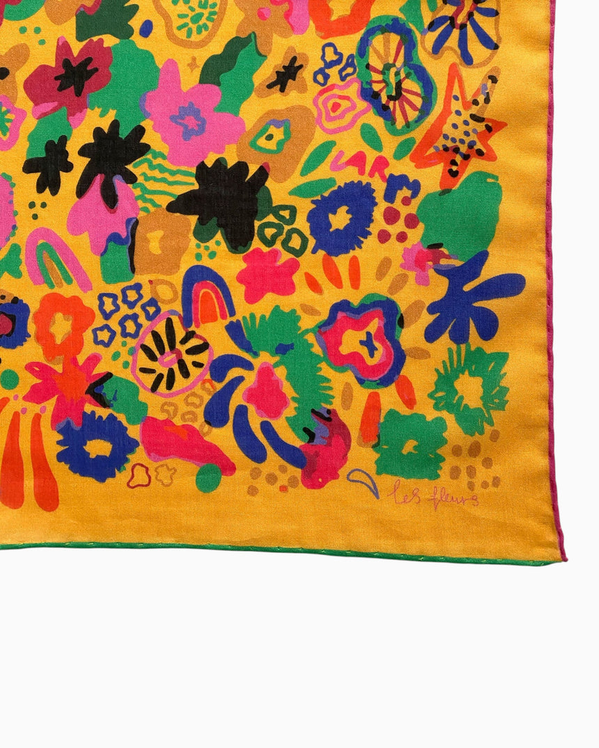 Les Fleurs 53x53 Bandana