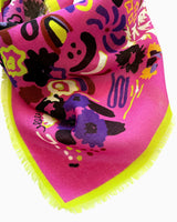 Les Fleurs 55x55 Wool Scarf