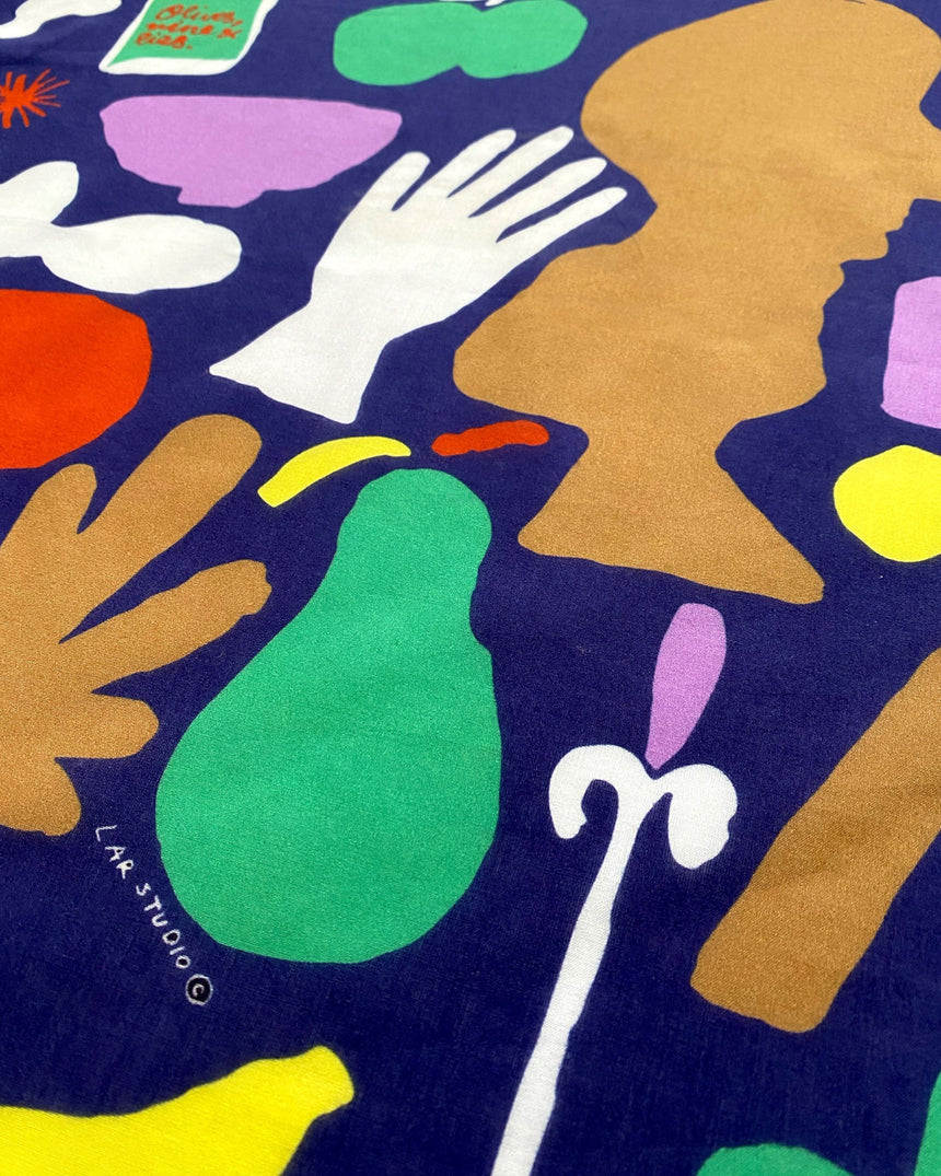 Olives And Wine 53x53 Scarf