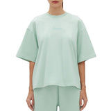 Les Benjamins Kadın Cropped Oversized Tee Pale Pistachio