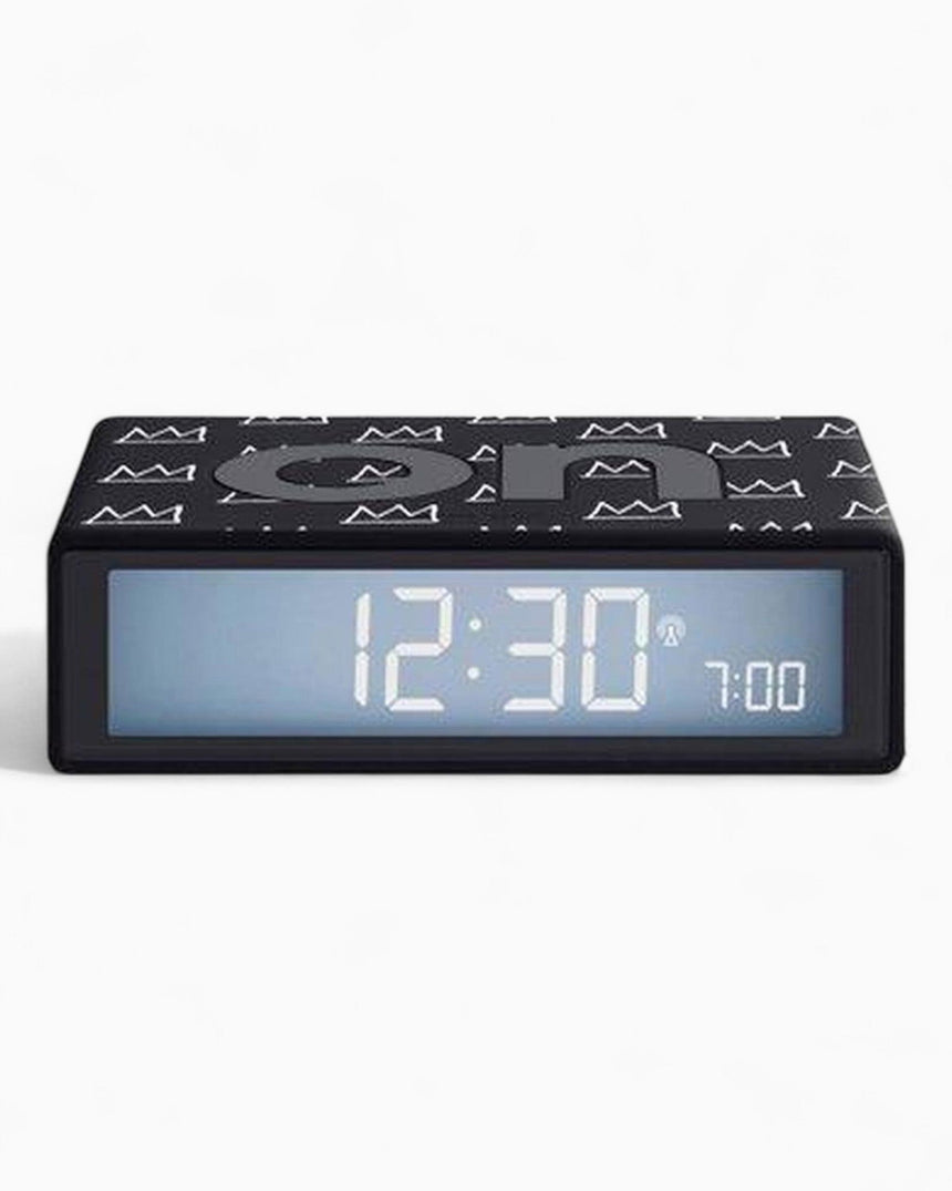 İşte Lexon x Jean-Michel Basquiat Crown Flip+ Alarm Clock