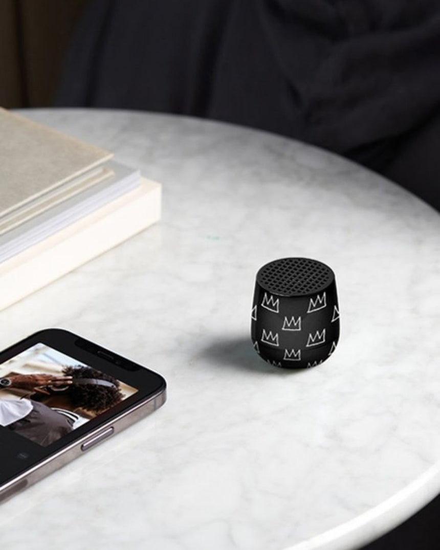 Lexon x Jean-Michel Basquiat Crown Mino+ Bluetooth Speaker
