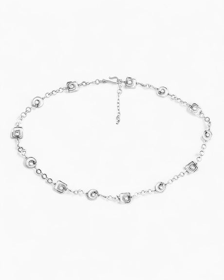 Ma Soeur Et Moi Swirl Belt Silver