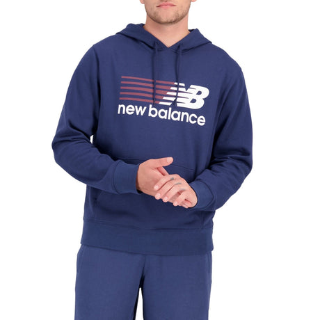 New Balance Classic Erkek Hoodie Navy