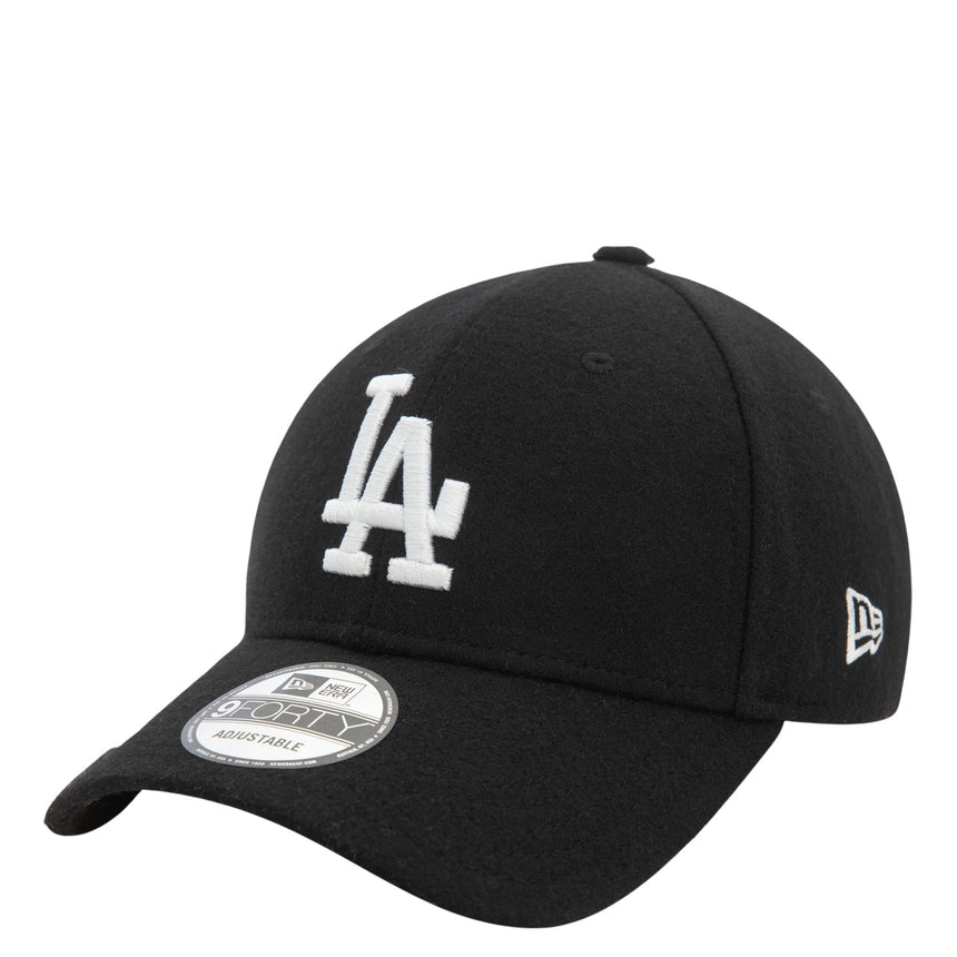 New Era LA Dodgers Melton Wool 9FORTY Şapka Black