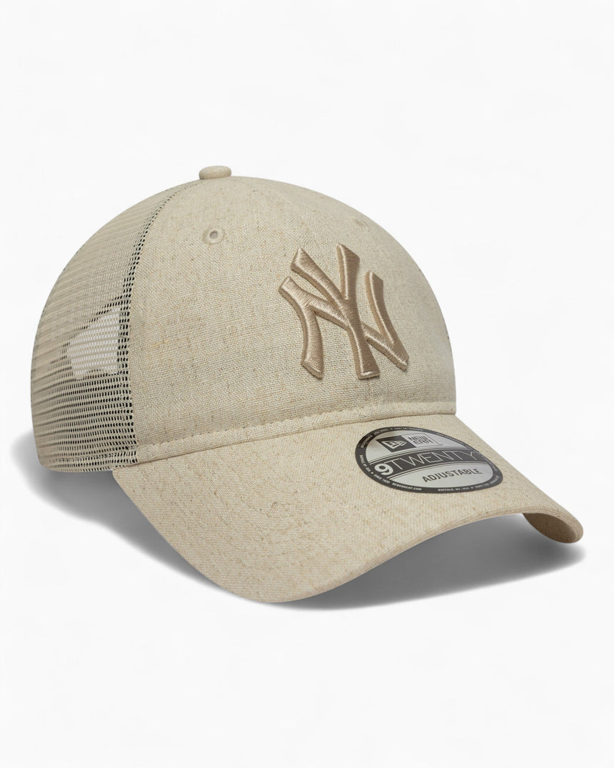 New Era Linen New York Yankees Trucker 9TWENTY Şapka