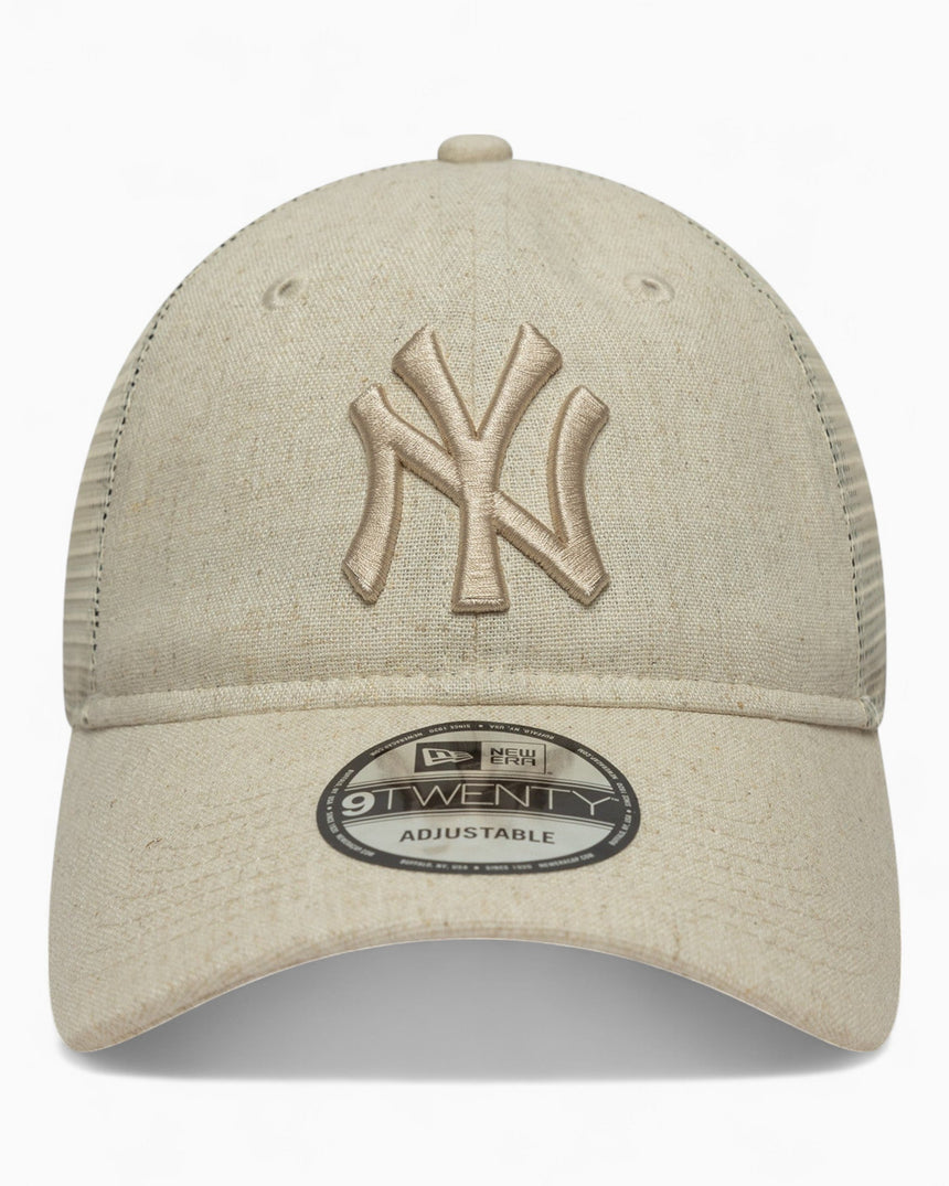 New Era Linen New York Yankees Trucker 9TWENTY Şapka