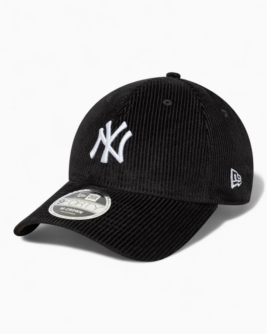 New Era NY Yankees Cord 9FORTY Şapka Black