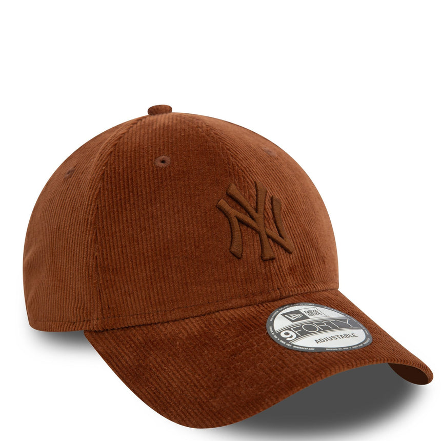 New Era NY Yankees Cord 9FORTY Şapka Brown