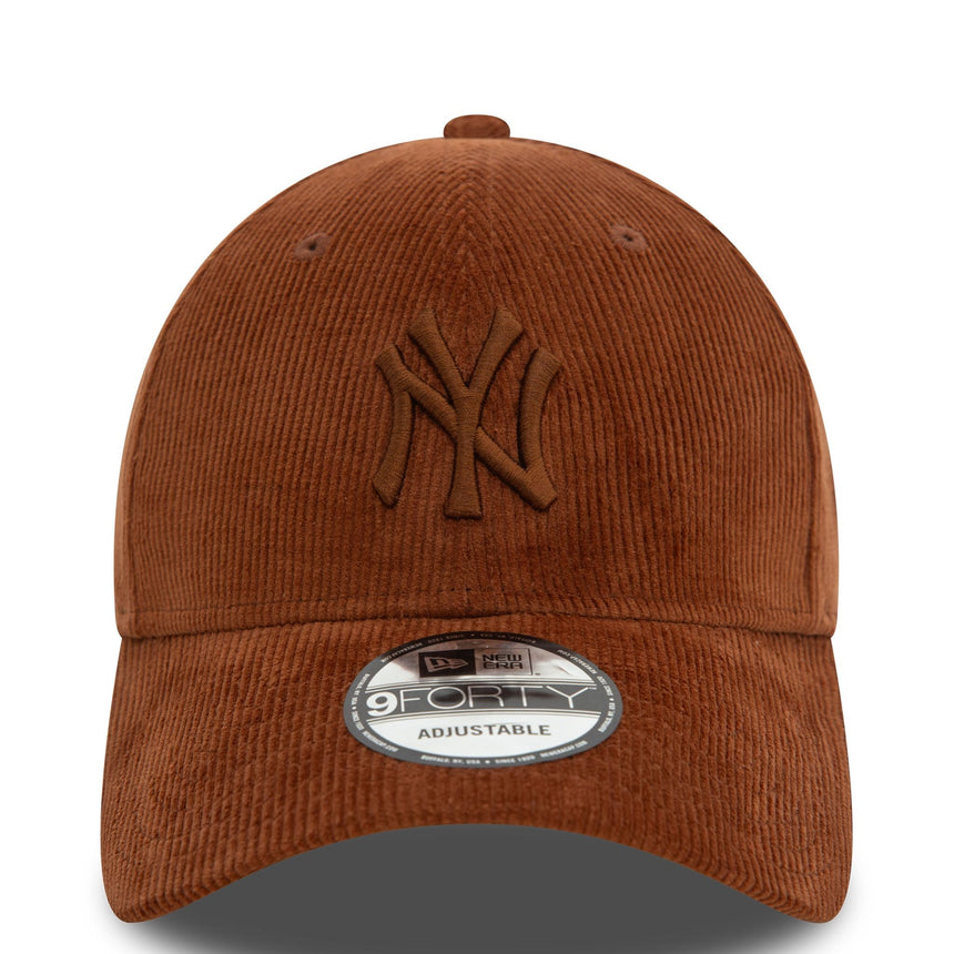 New Era NY Yankees Cord 9FORTY Şapka Brown