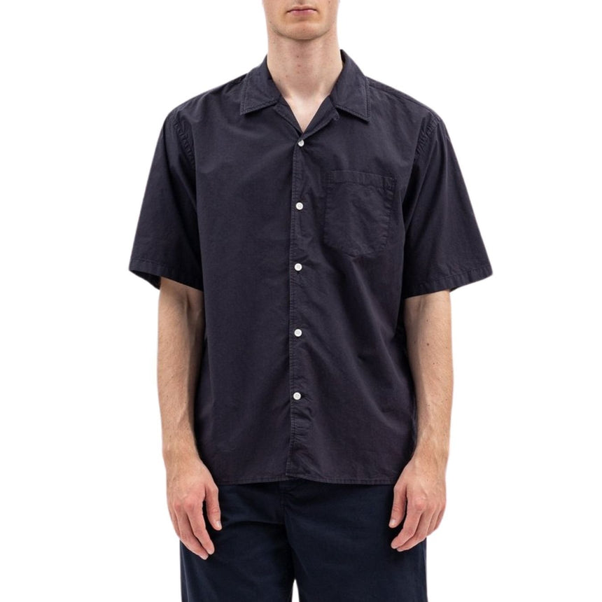 Norse Projects Carsten Cotton Tencel Erkek Gömlek Dark Navy