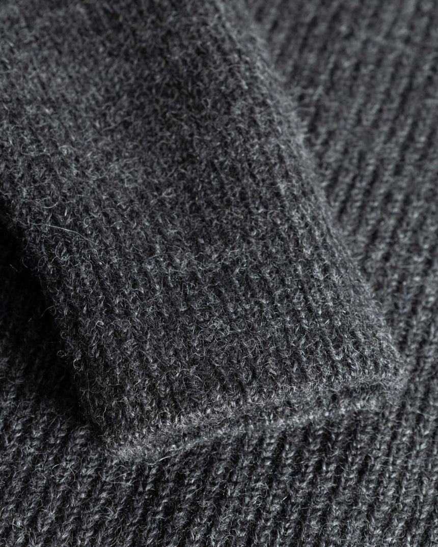 Hagen Wool Cotton Rib Full Zip Men's Jacket