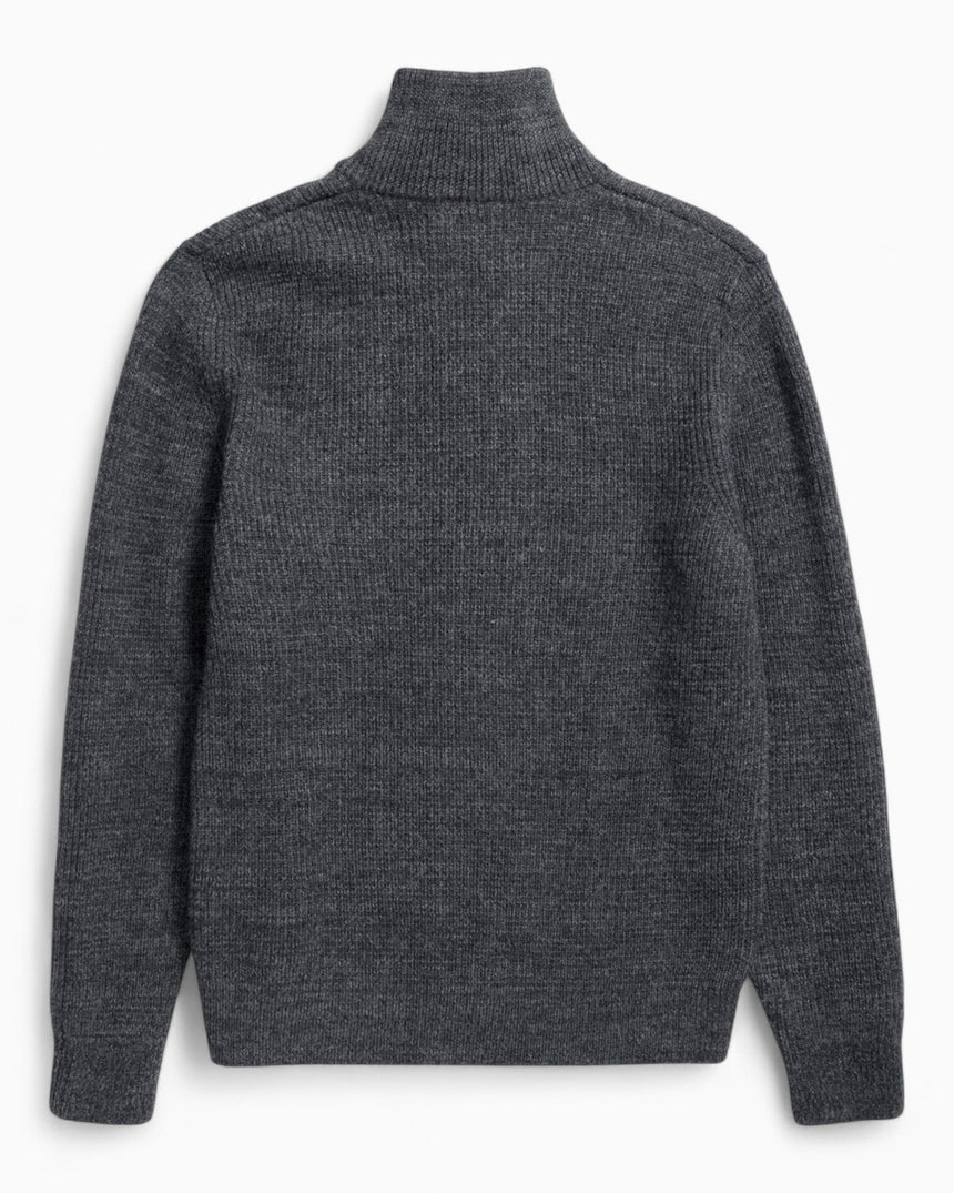 Hagen Wool Cotton Rib Full Zip Men's Jacket