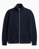 Hagen Wool Cotton Rib Full Zip Men's Jacket