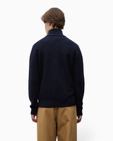 Hagen Wool Cotton Rib Full Zip Men's Jacket
