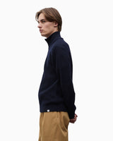 Hagen Wool Cotton Rib Full Zip Men's Jacket