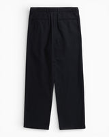 Hestur Relaxed Cotton Linen Twill Pleated Men's Trouser