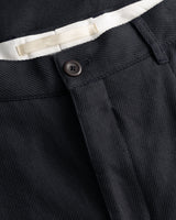 Hestur Relaxed Cotton Linen Twill Pleated Men's Trouser