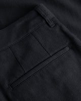 Hestur Relaxed Cotton Linen Twill Pleated Men's Trouser