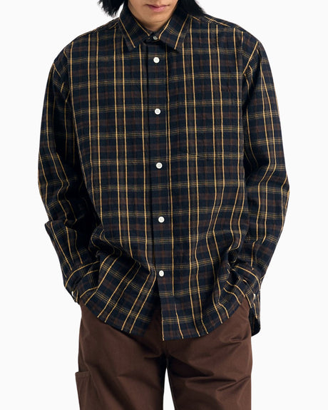 Ole Oversized Wool Check Men's Shirt