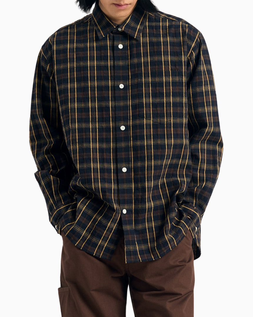 Ole Oversized Wool Check Men's Shirt