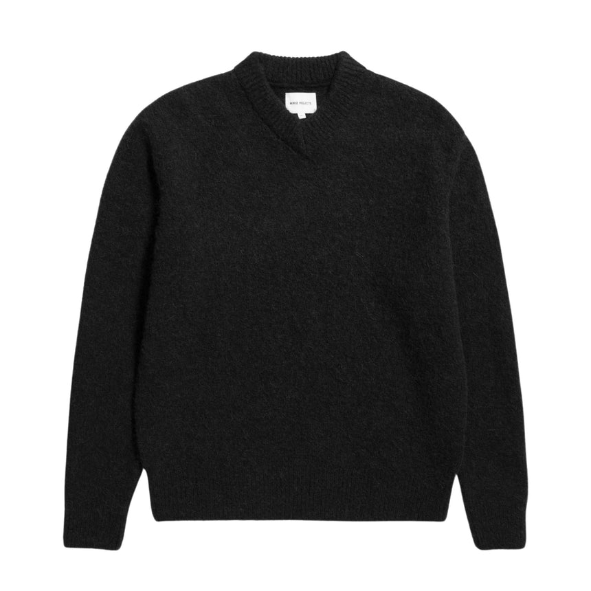 Rasmus Relaxed Brushed V-Neck Men's Sweater