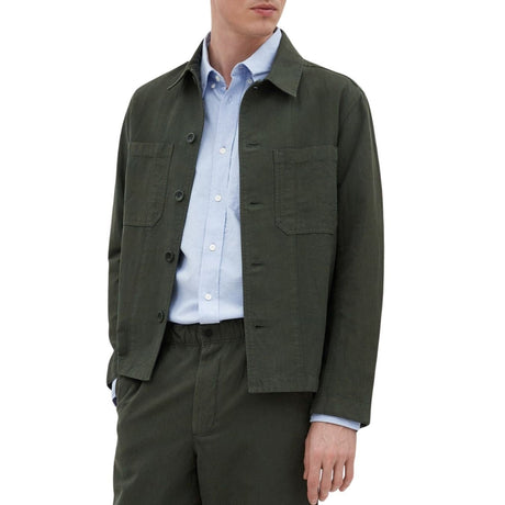 Norse Projects Tyge Cotton Linen Gömlek Ceket Spruce Green