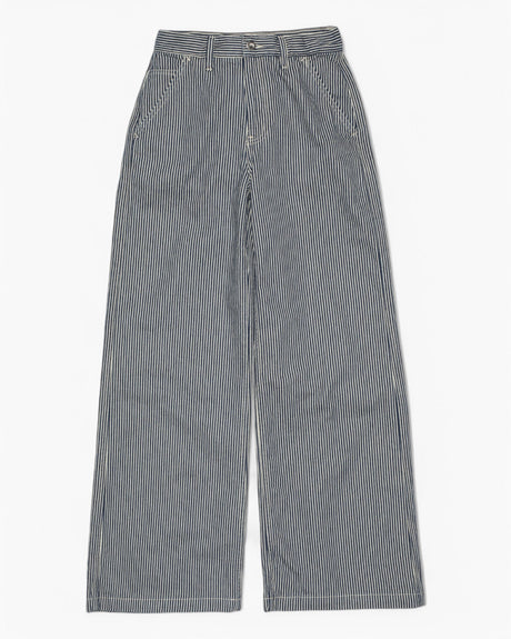 Nudie Jeans Inez Striped Kadın Pantolon Blue/Off White