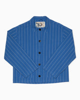 Nudie Jeans Kicki Striped Workwear Kadın Ceket Blue/Off White