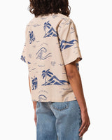 Moa Waves Hawaiian Women's Shirt