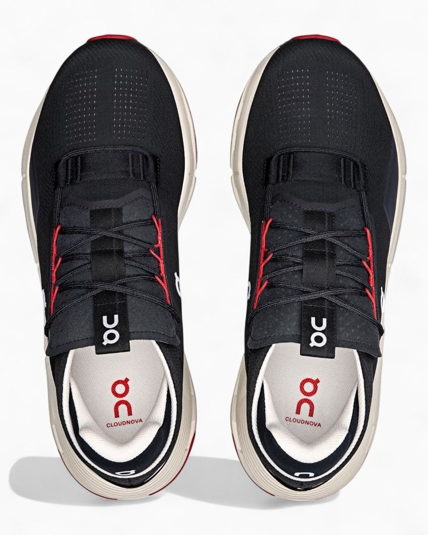 On Cloudnova 2 Erkek Sneaker Black/Red