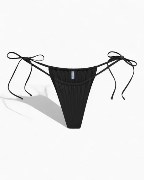 Paume Brazilian Siyah İpli Bikini Altı Siyah