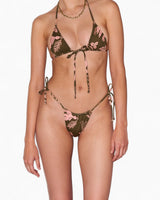 Paume Floral Earth Beau İpli Bikini Altı