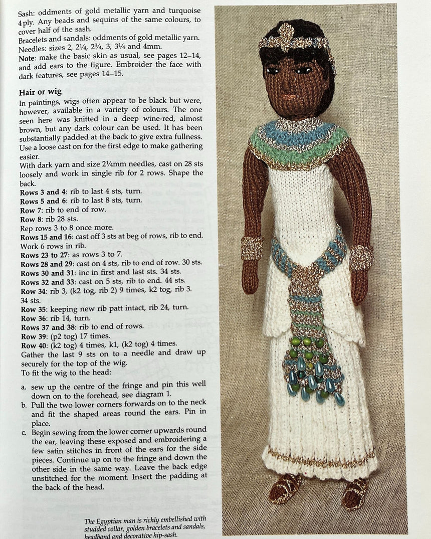 Pestil Books for vitruta Knitted Historical Figures