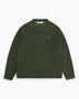 Rains Addis Fleece Crewneck Green