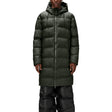 Rains Alta Long Puffer Jacket Green