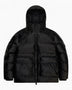Rains Alta Puffer Cargo Jacket Black Grain