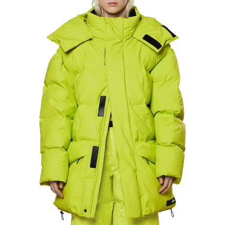 Rains Block Puffer Jacket Digital Lime