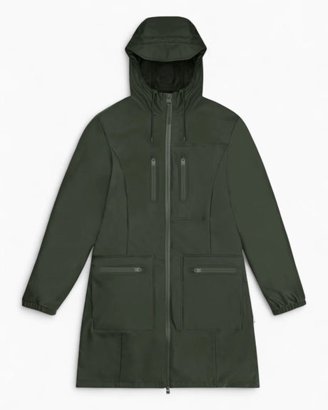 Rains Cargo Curve W Jacket Green