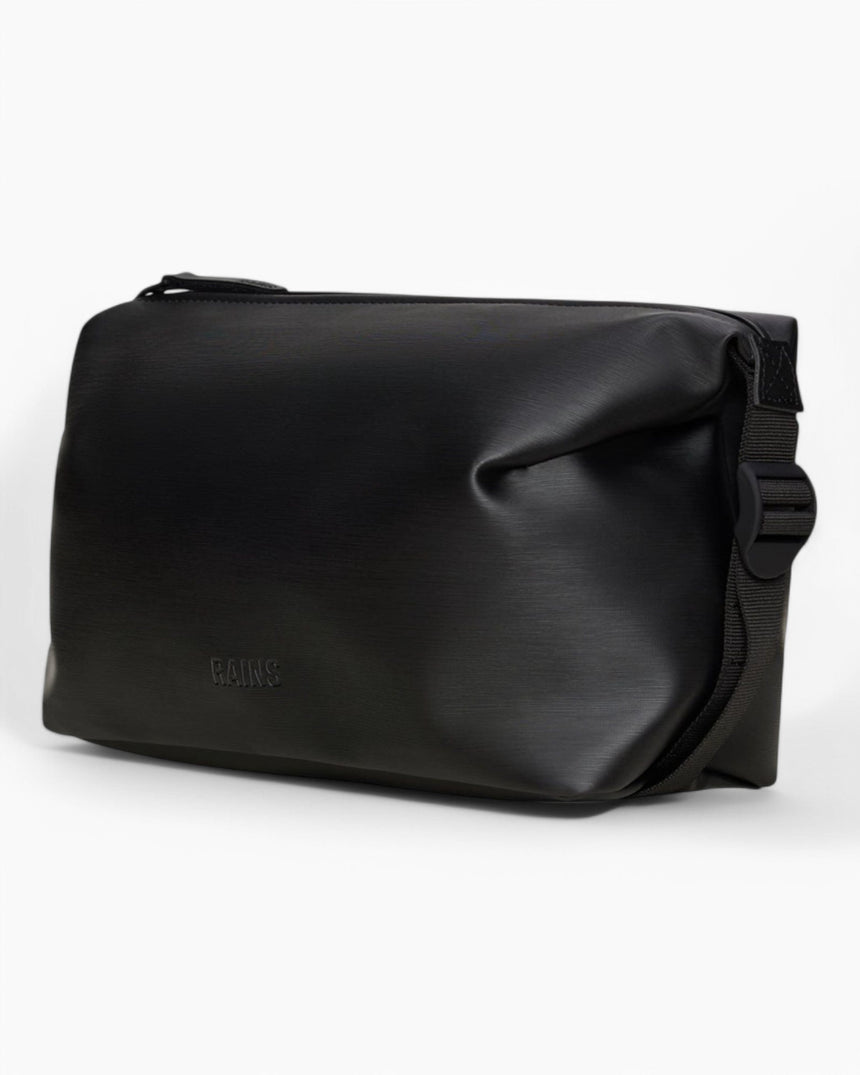 Rains Hilo Weekend Wash Bag Kozmetik Çantası Black Grain
