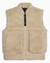 Rains Kofu Fleece Bomber Vest Sand