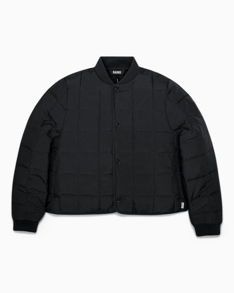 Rains Liner W Bomber Jacket Black