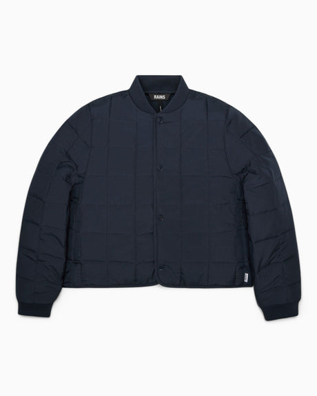 Rains Liner W Bomber Jacket Navy