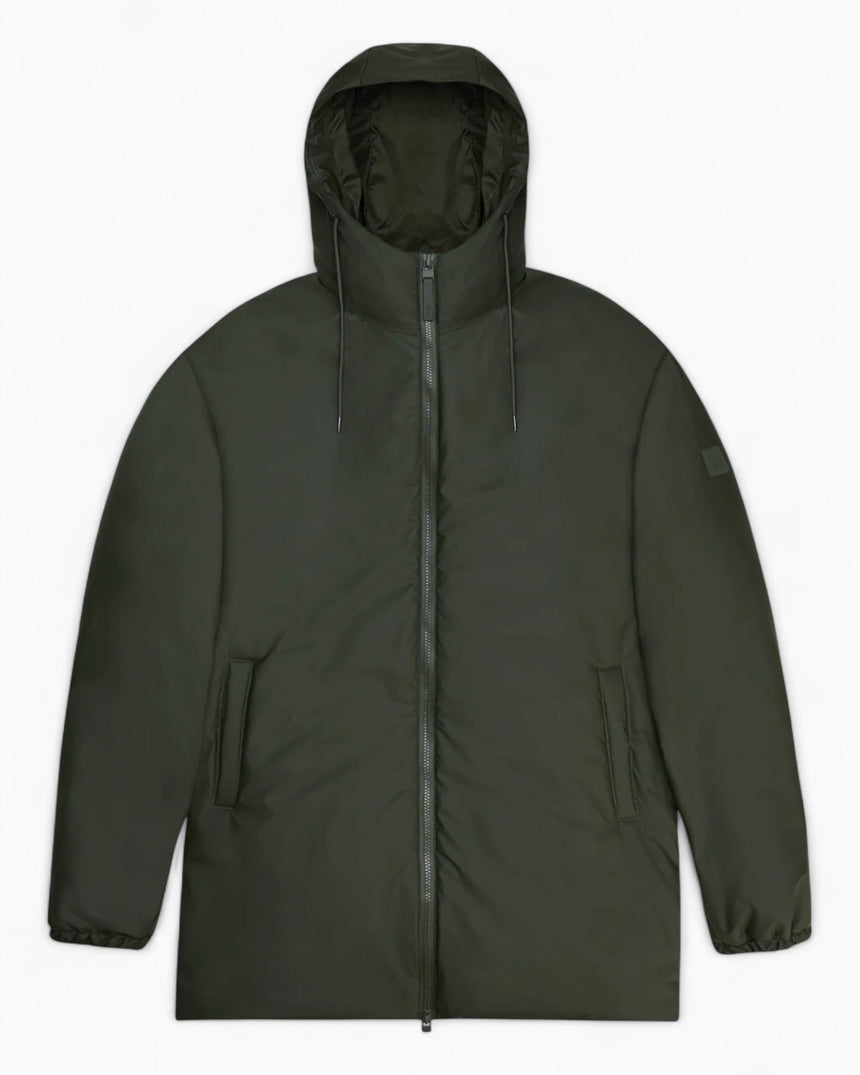 Rains Lohja Long Insulated Jacket Green