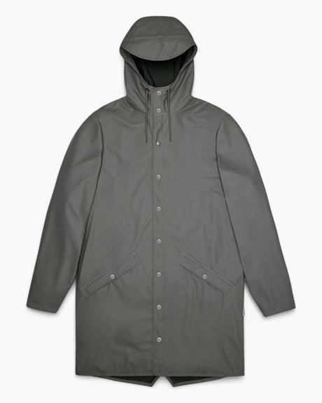 Rains Long Jacket Yağmurluk Grey