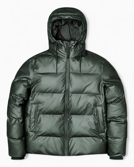 Rains Puffer Jacket Silver Pine