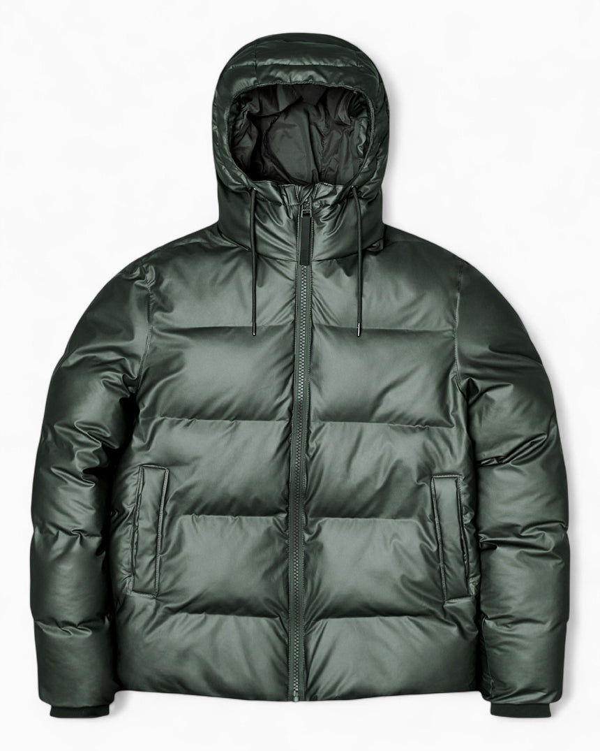 Rains Puffer Jacket Silver Pine