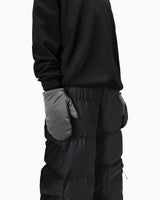 Rains Puffer Mittens Metallic Grey